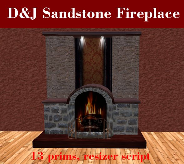D&J Sandstone Fireplace (boxed)