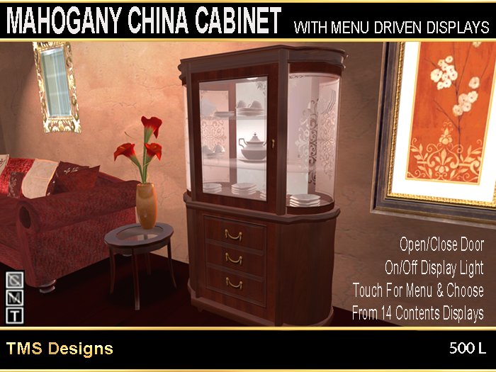 Mahogany China Cabinet