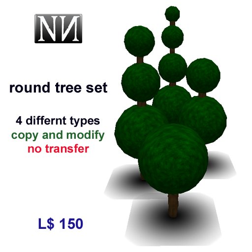 Shaped Tree Set: Round