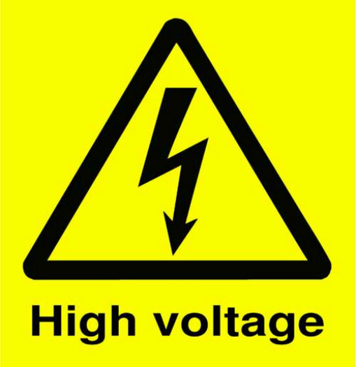 Danger High Voltage Sign