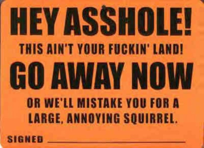 No Trespassing 2 Sign