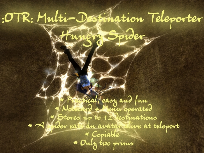 :OTR: Multi Destination Teleporter - Hungry Spider