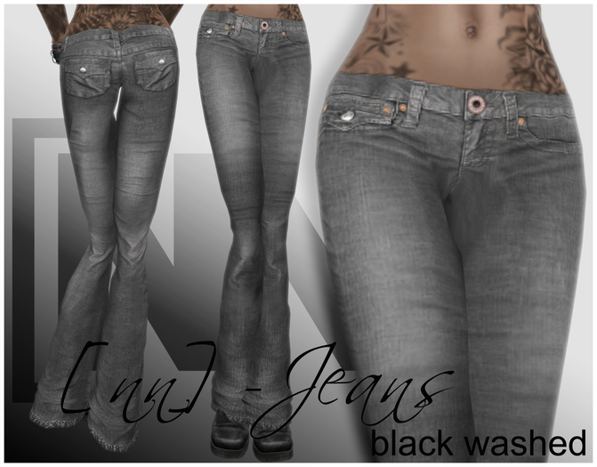[nn] -Jeans -black washed