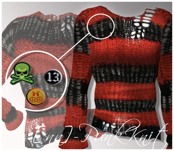 [nn] -Punk Knit -red **PROMO**