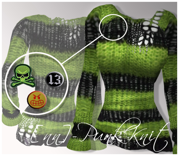 [nn] -Punk Knit -green