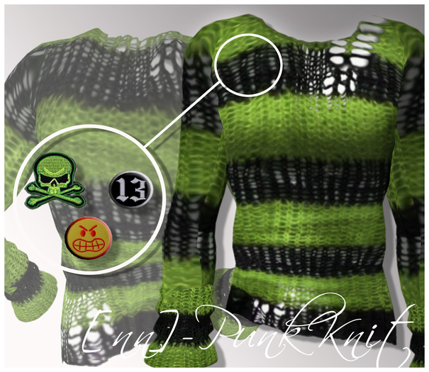 [nn] -Punk Knit -green