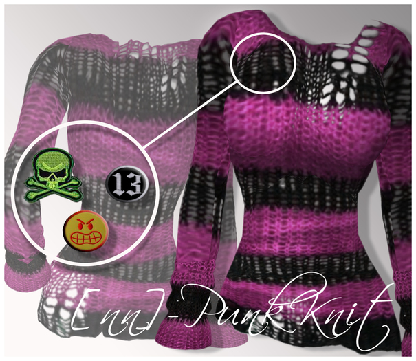 [nn] -Punk Knit -pink