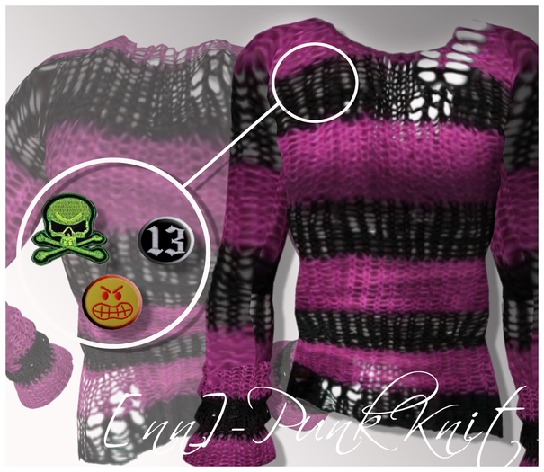 [nn] -Punk Knit -pink