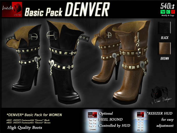 iNEDIT-Footwear020-021 *Denver* Basic Pack 