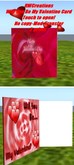 Will You Be My Valentine Card (boxed) with heart poofer & notecard giver no copy/mod/transfer!