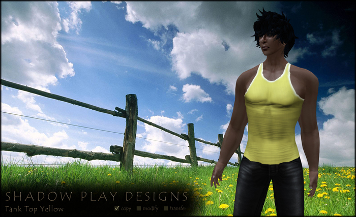 Shadow Play Designs - Tank Top Yellow