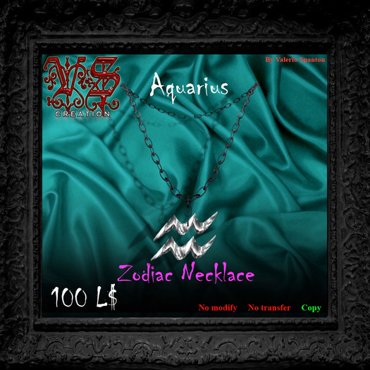 VS Creation - Zodiac necklace - aquarius - (man)
