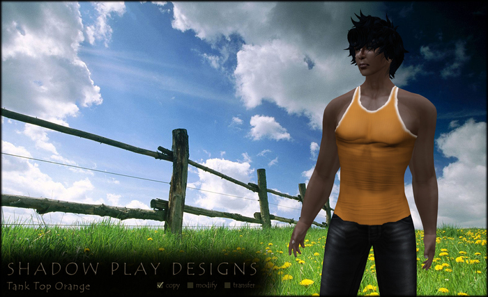 Shadow Play Designs - Tank Top Orange
