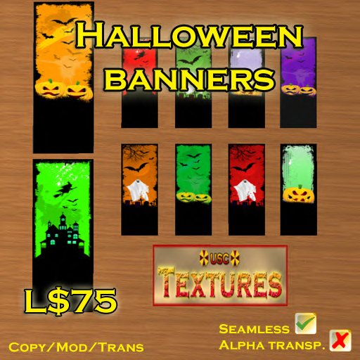USC Textures - Halloween Banners 