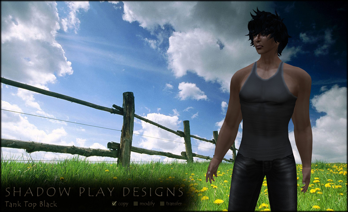 Shadow Play Designs - Tank Top Black