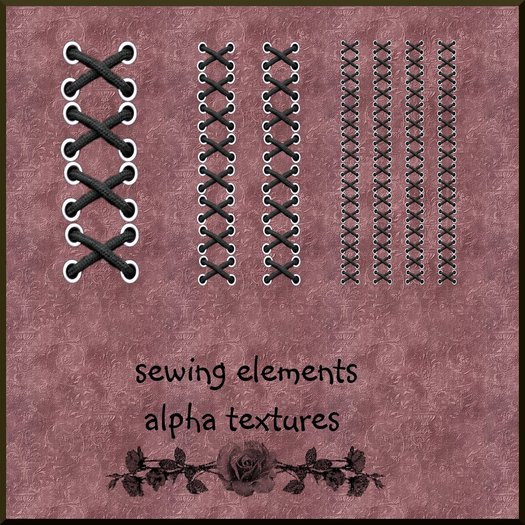 sewing elements textures