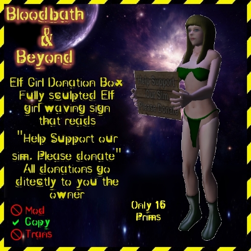 Elf Girl Donation Box (BOXED)