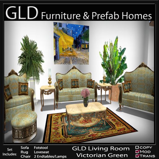GLD Living Room Victorian Green