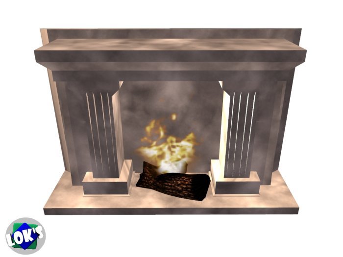 Low Prim Fireplace (Grey Granite)