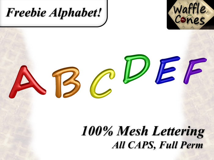 ~Wc!~  Freebie Letters (Mesh)