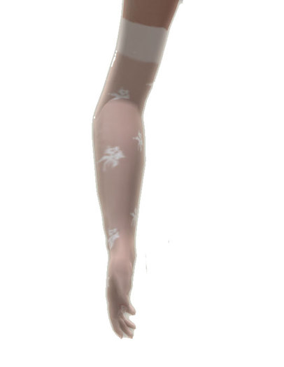 Vixenwear White Lace Gloves