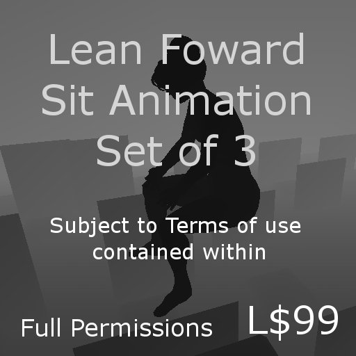 Lean Forward Sit Package by 'MOVE! animations'