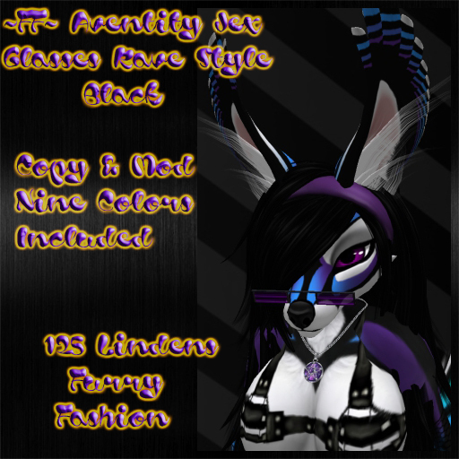 ~FF~ Aventity Jex Glasses Rave StyleBlack