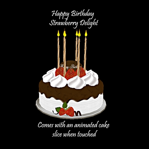 Strawberry Delight Birthday Cake