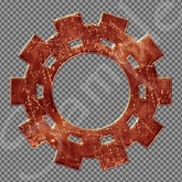 Steampunk Cog 8 FULL PERMS Alpha texture