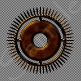 Steampunk Cog 6 FULL PERMS Alpha texture