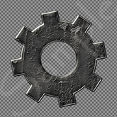 Steampunk Cog 4 FULL PERMS Alpha texture