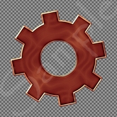 Steampunk Cog 3 FULL PERMS Alpha texture
