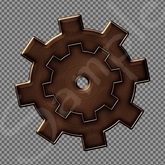 Steampunk Cog 2 FULL PERMS Alpha texture