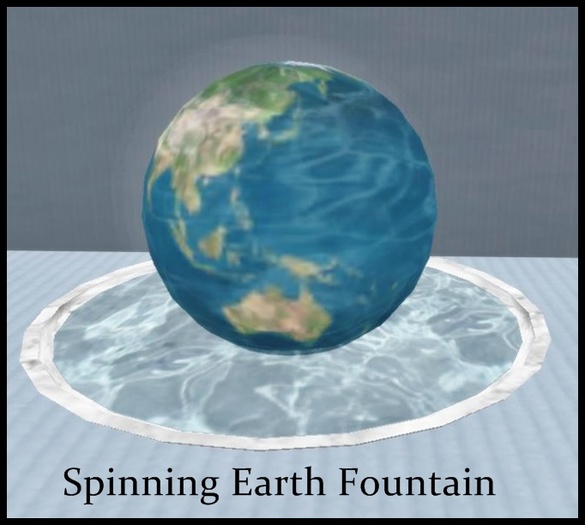 Spinning Earth Fountain