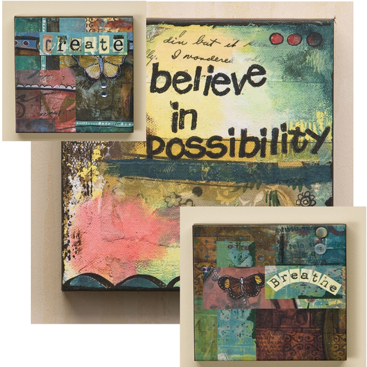 Tile Art Bundle Breathe/ Create/ Possibility