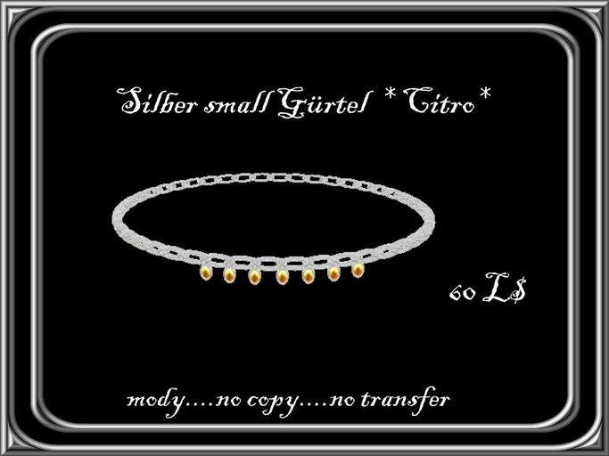 Silber Small Guertel*Citro*