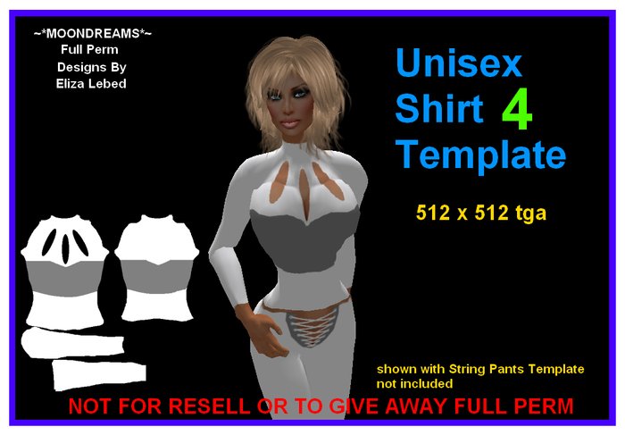 Unisex Shirt 4 Template