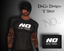 .:DuGa Designs:. - No just makes me harder T Shirt 