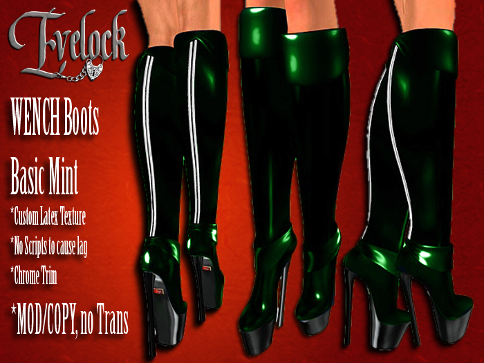 Evelock Wench Basic Boots - Mint