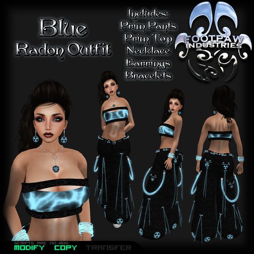[FPI] Radon Blue Female - Rave Outfit
