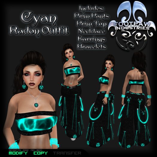 [FPI] Radon Cyan Female - Rave Outfit