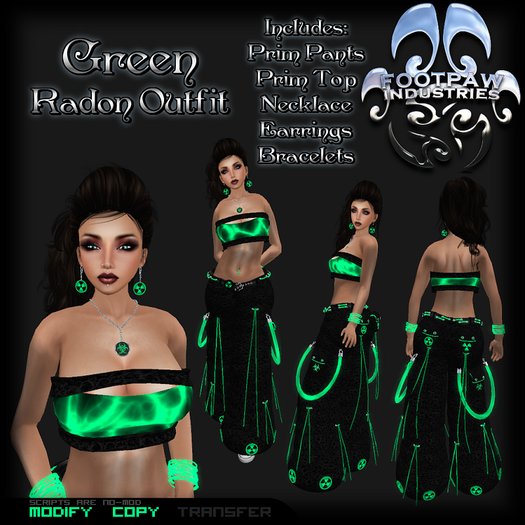 [FPI] Radon Green Female - Rave Outfit