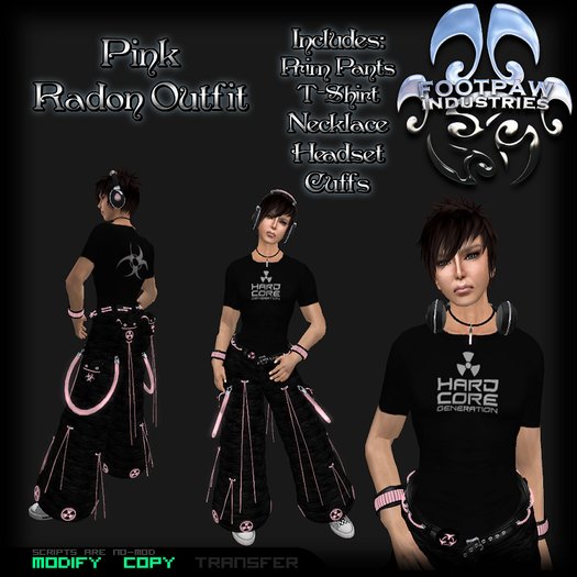 [FPI] Radon Pink Male - Rave Outfit