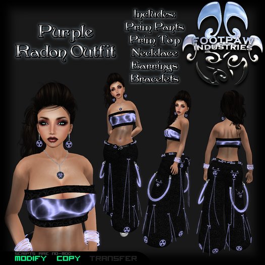 [FPI] Radon Purple Female - Rave Outfit