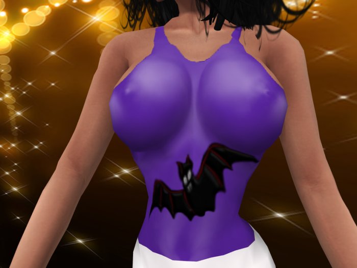Halloween Purple Top - Bat