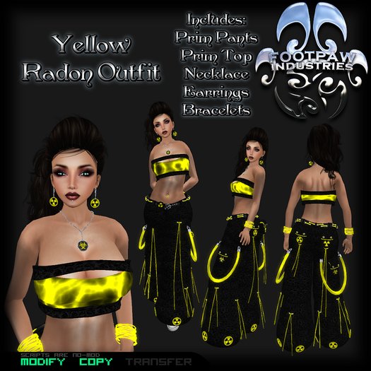 [FPI] Radon Yellow Female - Rave Outfit