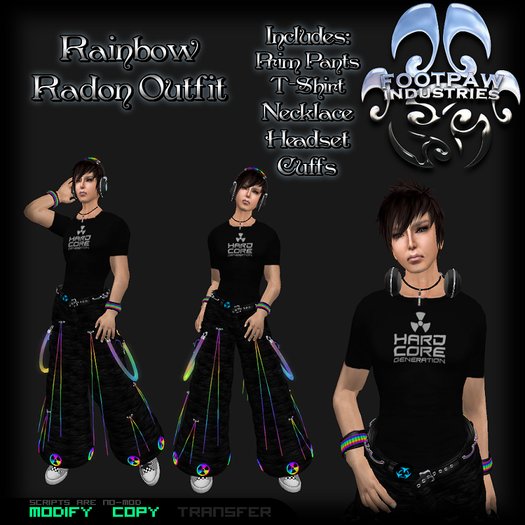 [FPI] Radon Rainbow Male - Rave Outfit