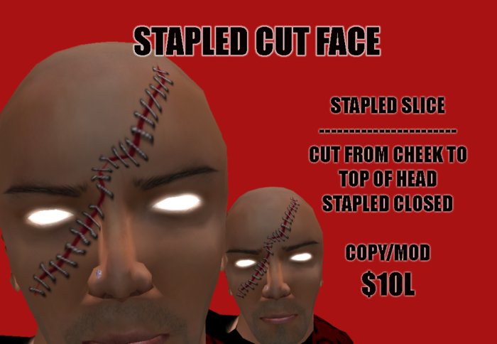 face staples tattoo *RRR*