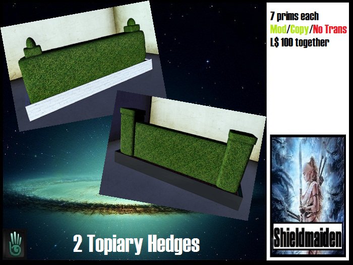 Set of 2 Topiary Hedges