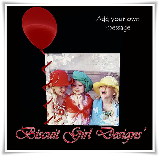Girle Card* ~ ADD YOUR OWN MESSAGE birthday card